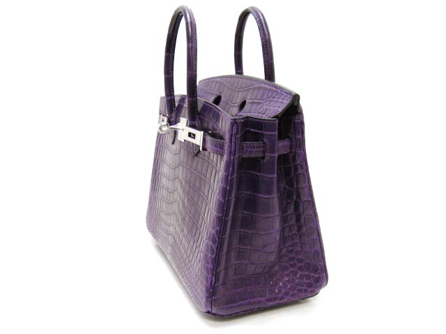 エルメス バーキン25(クロコダイルニロティカスマット/アメジスト)